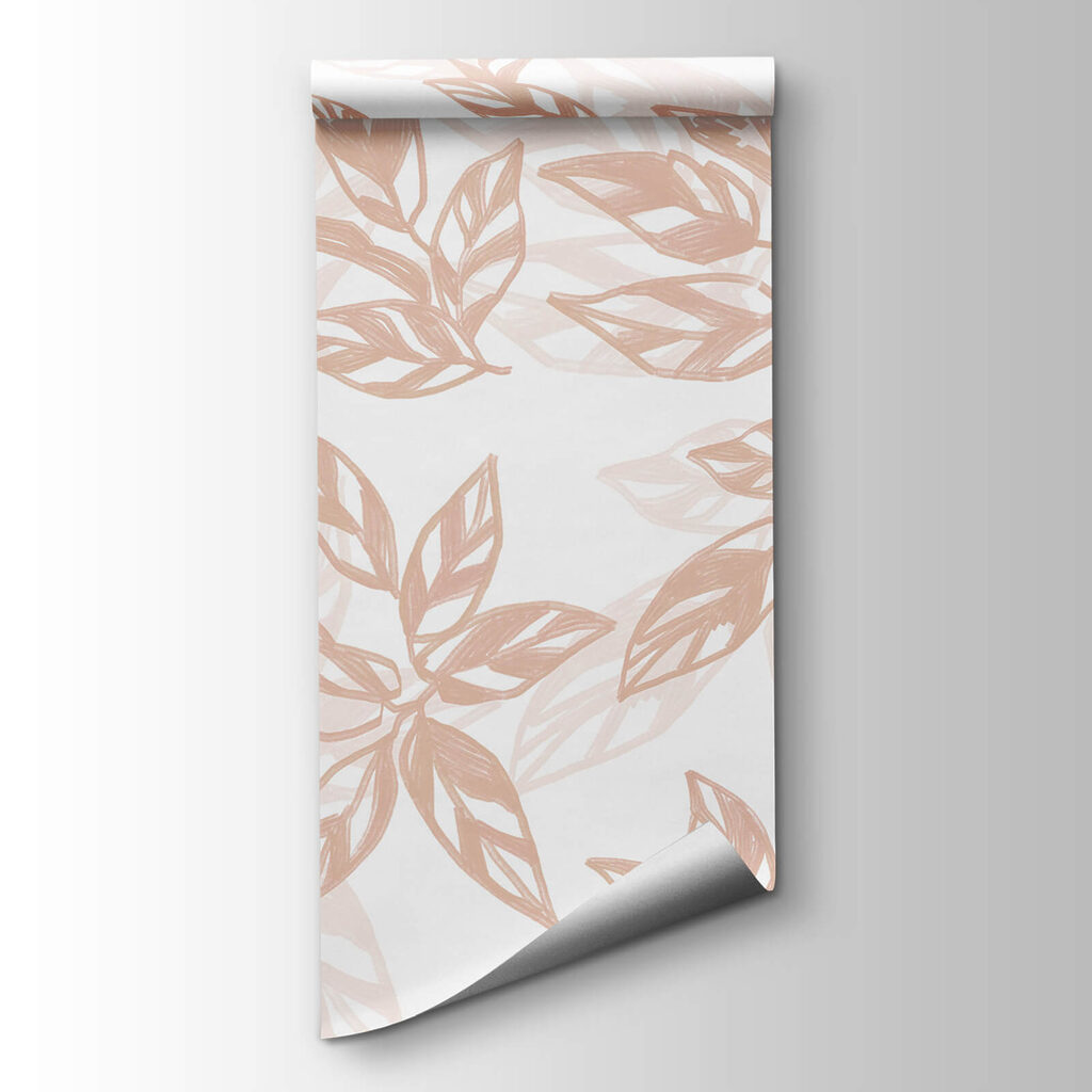 Sketched leaf outlines — product view