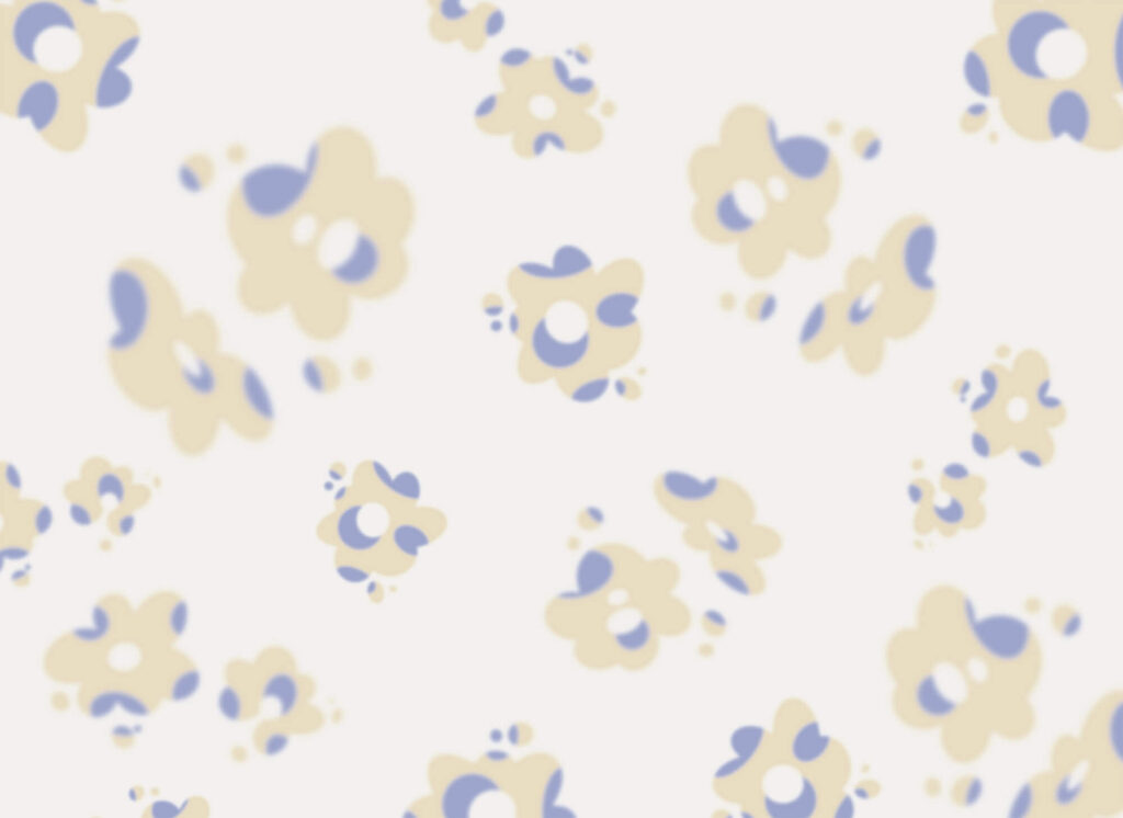 Pastel flower patches — full design