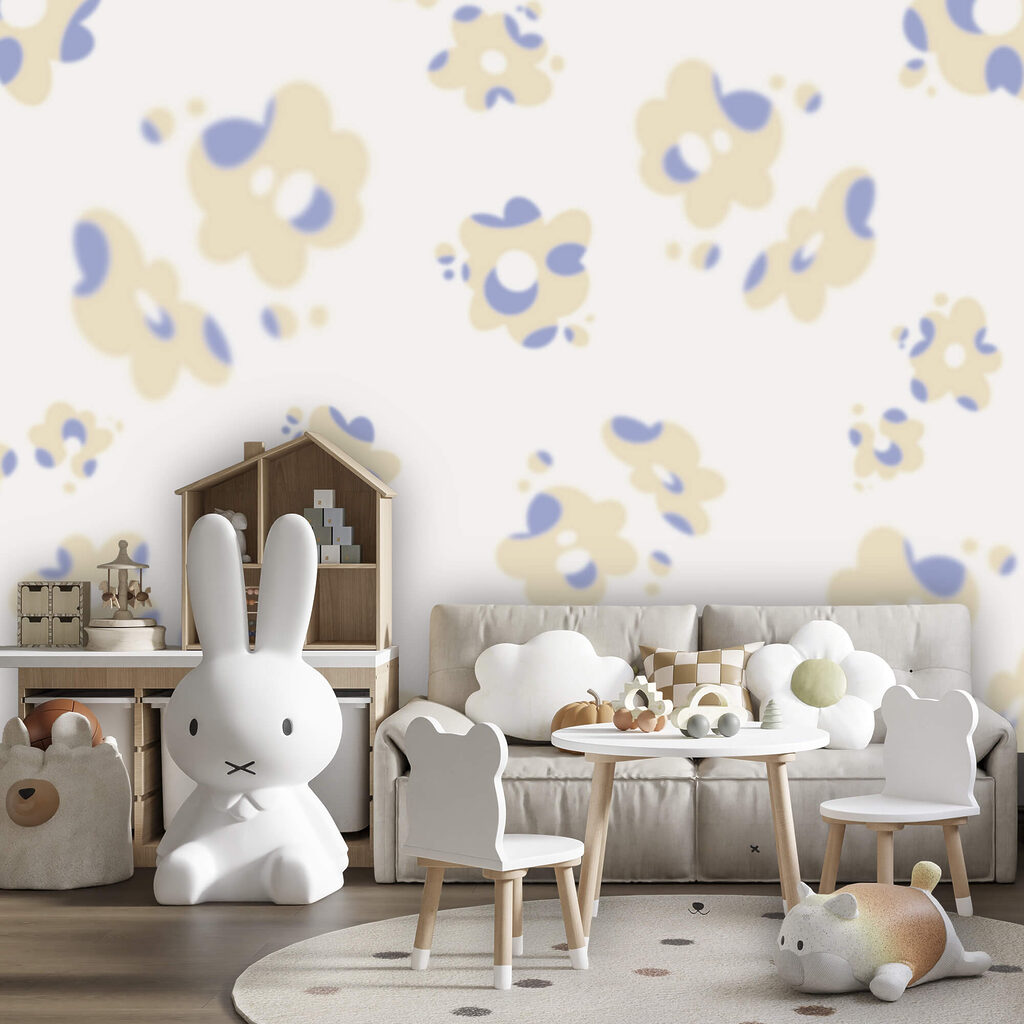 Pastel flower patches — interior 1