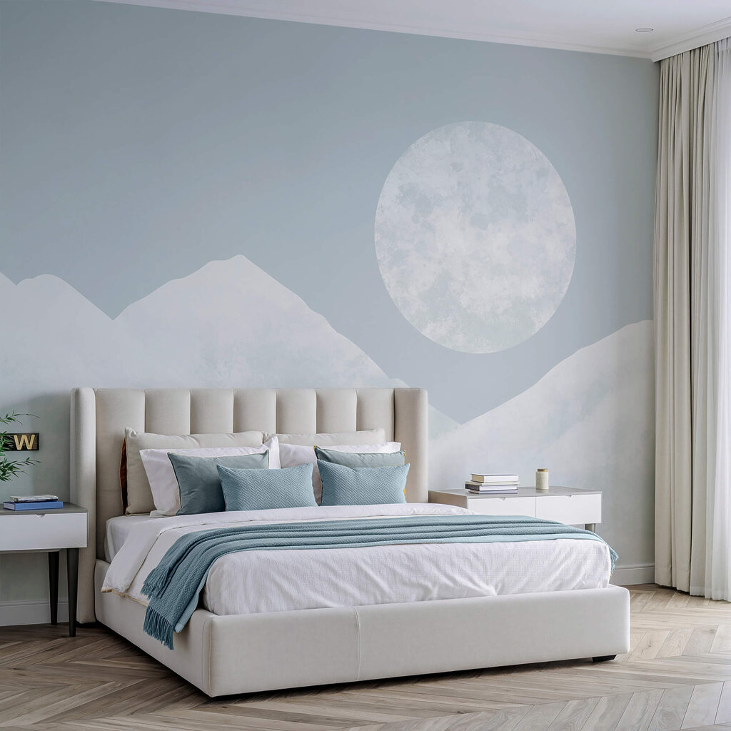 Moon Above Snow in an interior