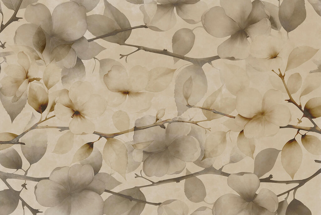 Blossom in sand tones — full design