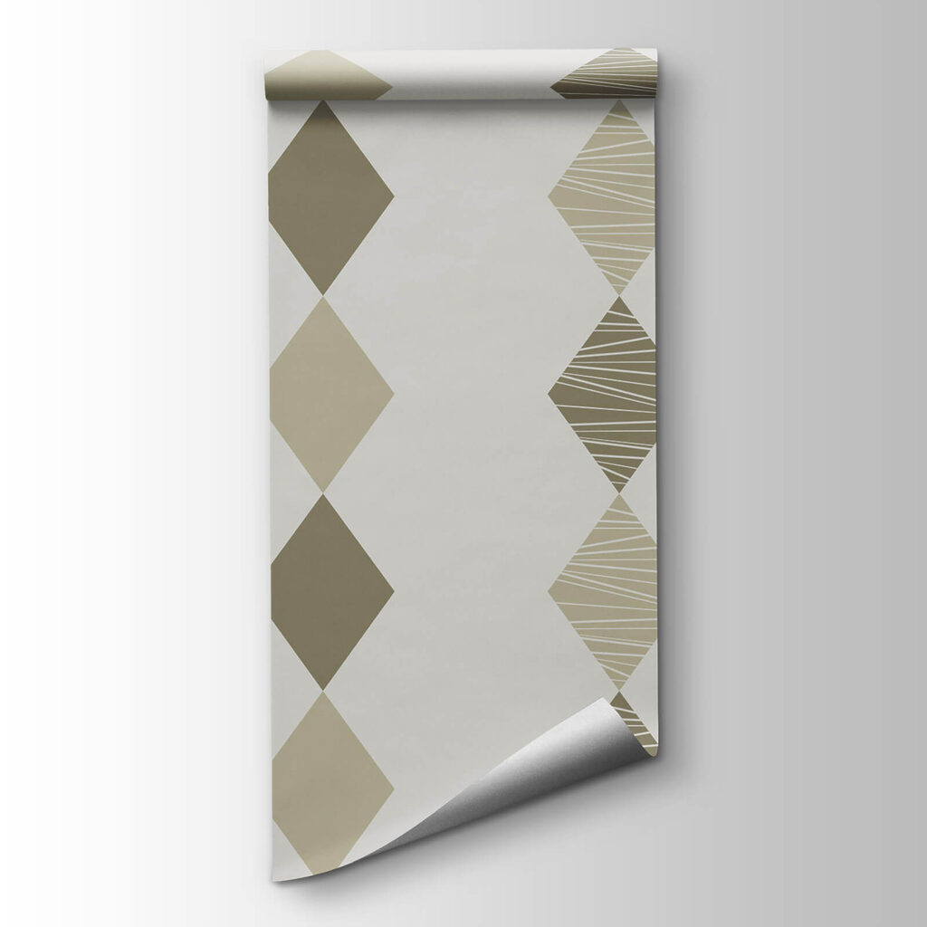 Diamonds in earth tones — product view
