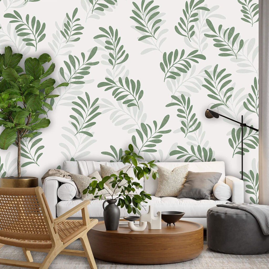 Leaves in playful curves — interior 1