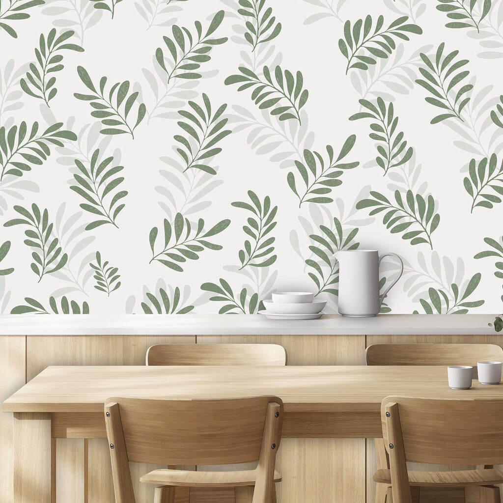 Leaves in playful curves — interior 2
