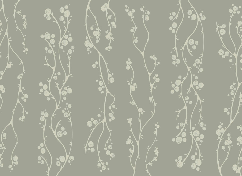 Branches with small berries — full design