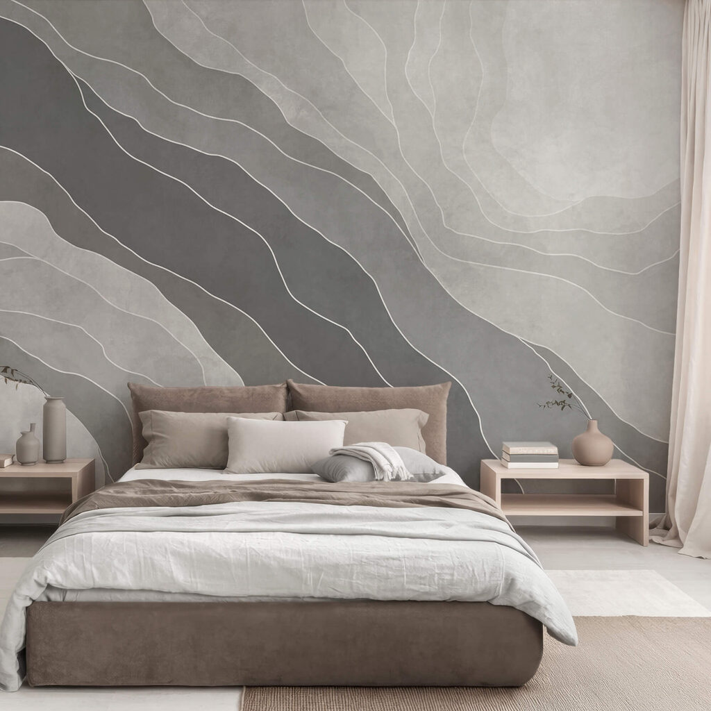 Grey bands with veins — interior 1
