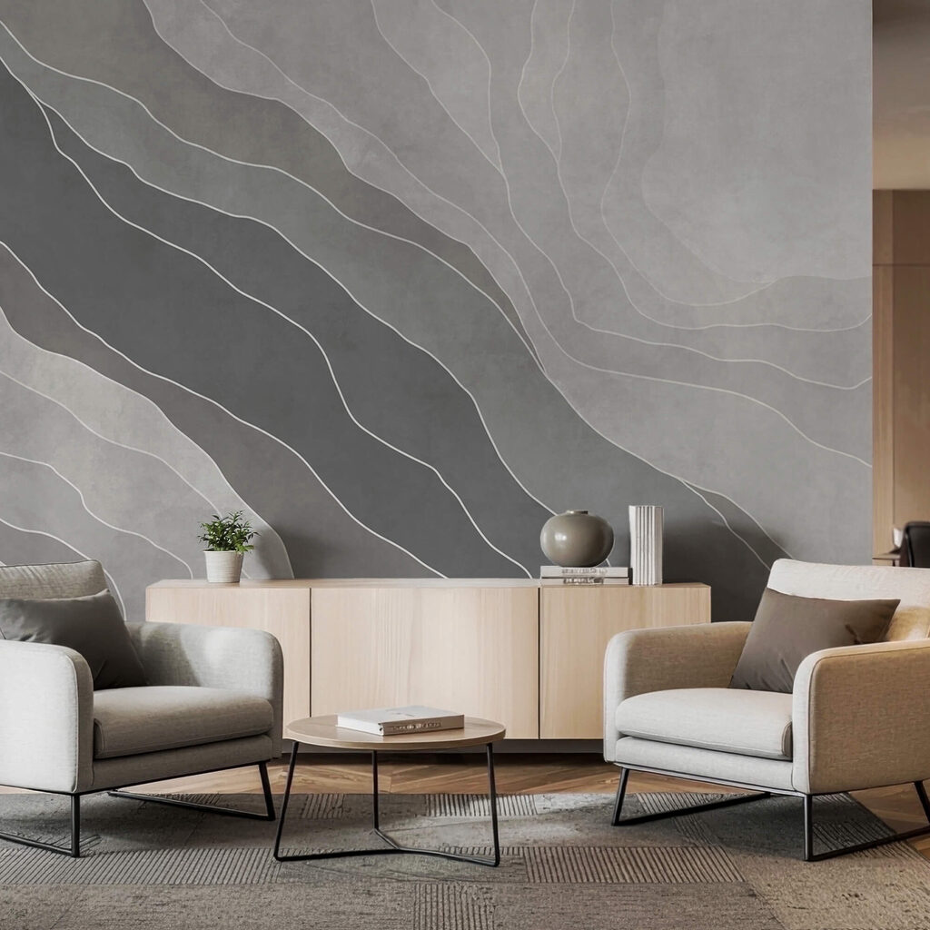Grey bands with veins — interior 2