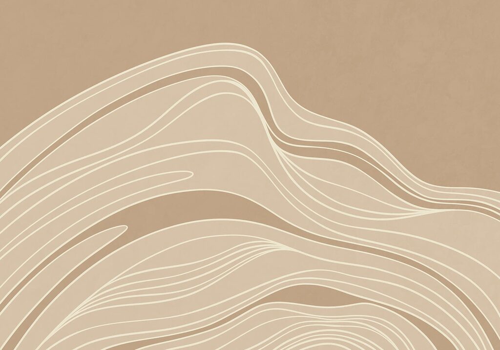 Waves in fine lines — full design
