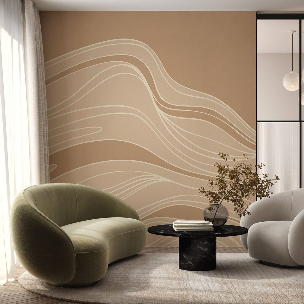 Waves in fine lines — interior 2