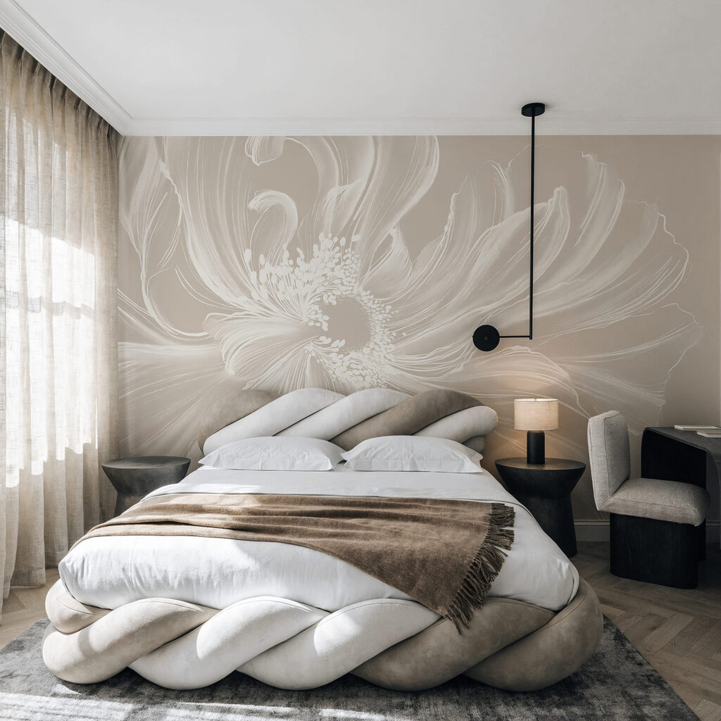Flower lines fanning out — interior 1
