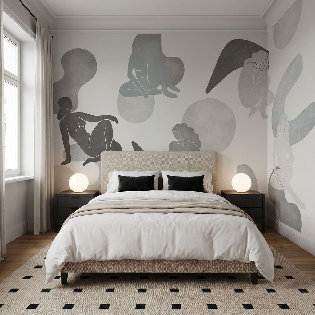 Figures among soft shapes — interior 1