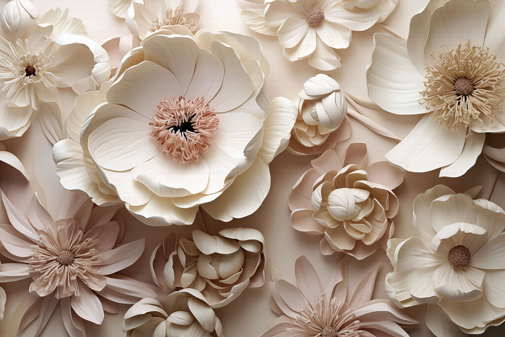 Layered flowers — full design