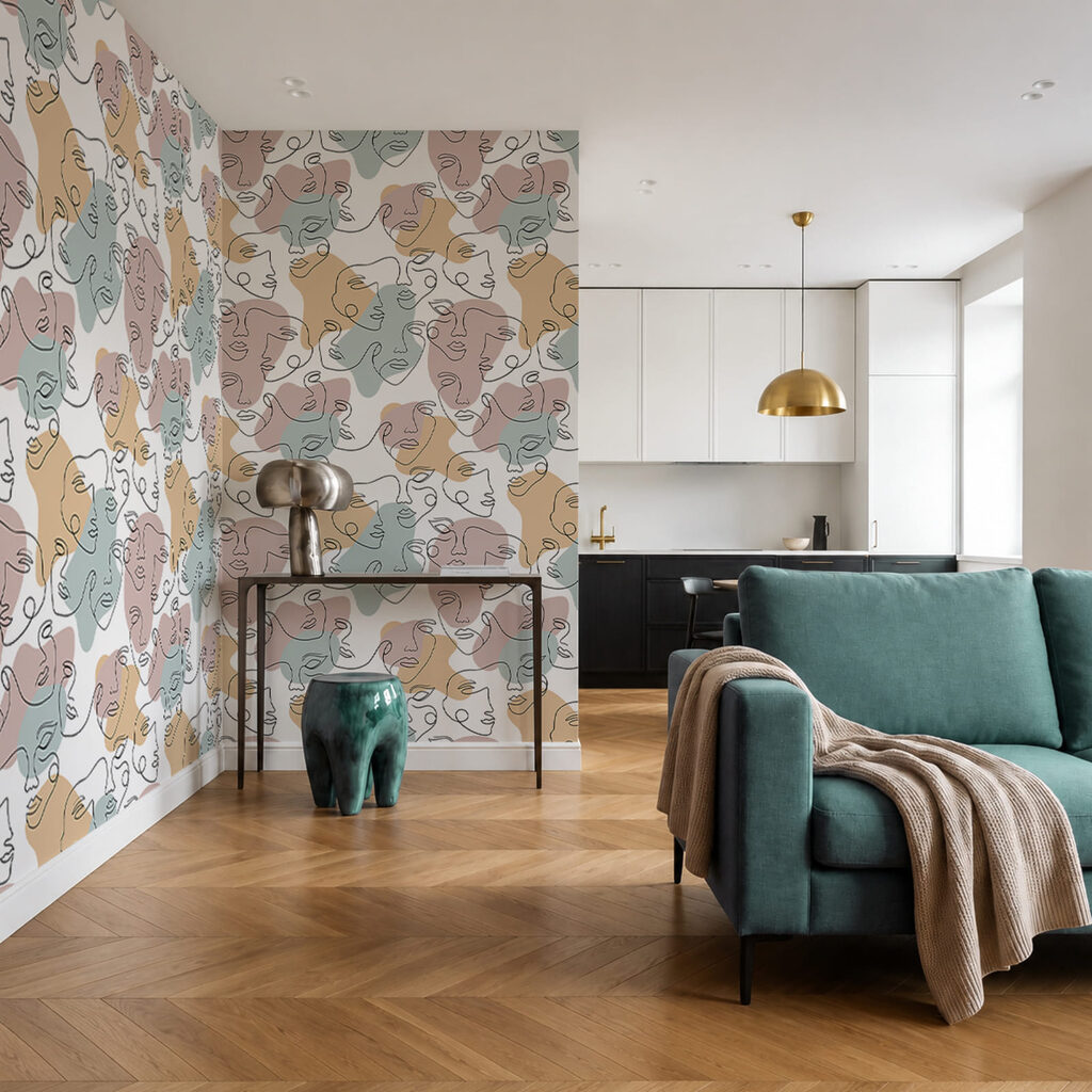 Pastel animal faces — interior 1