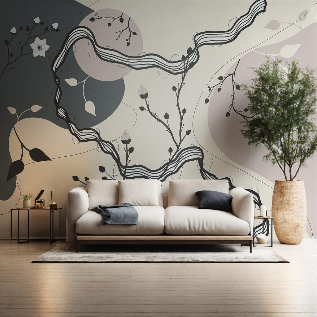 Blossom among winding lines — interior 1