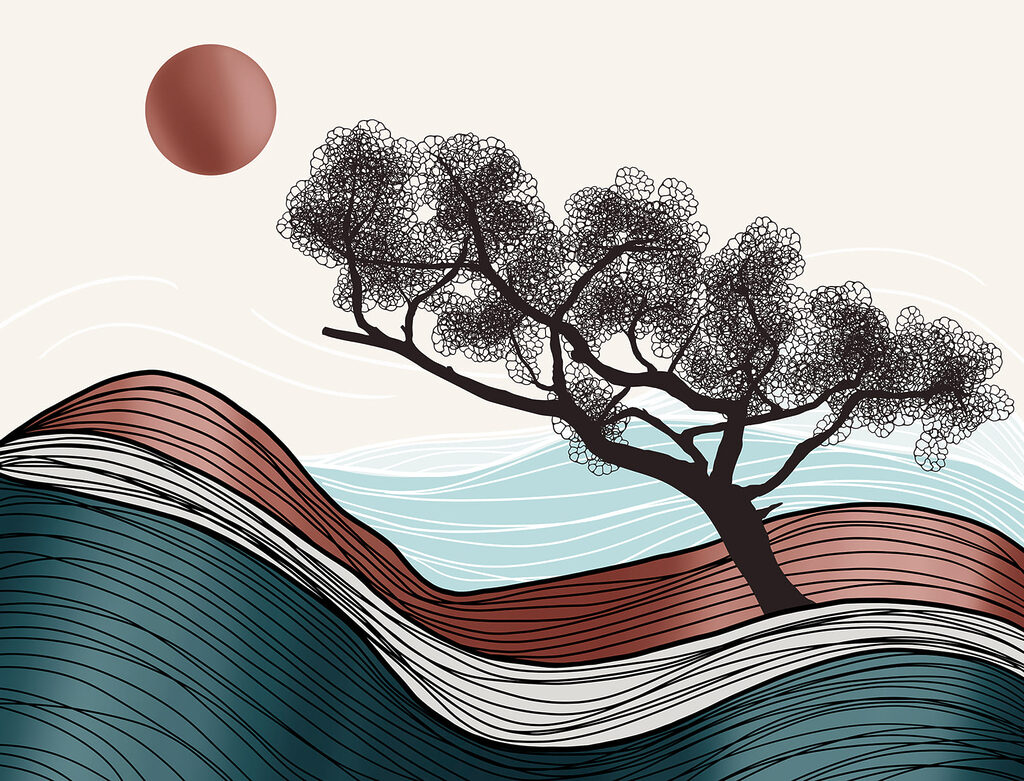 Tree Above the Waves — full design