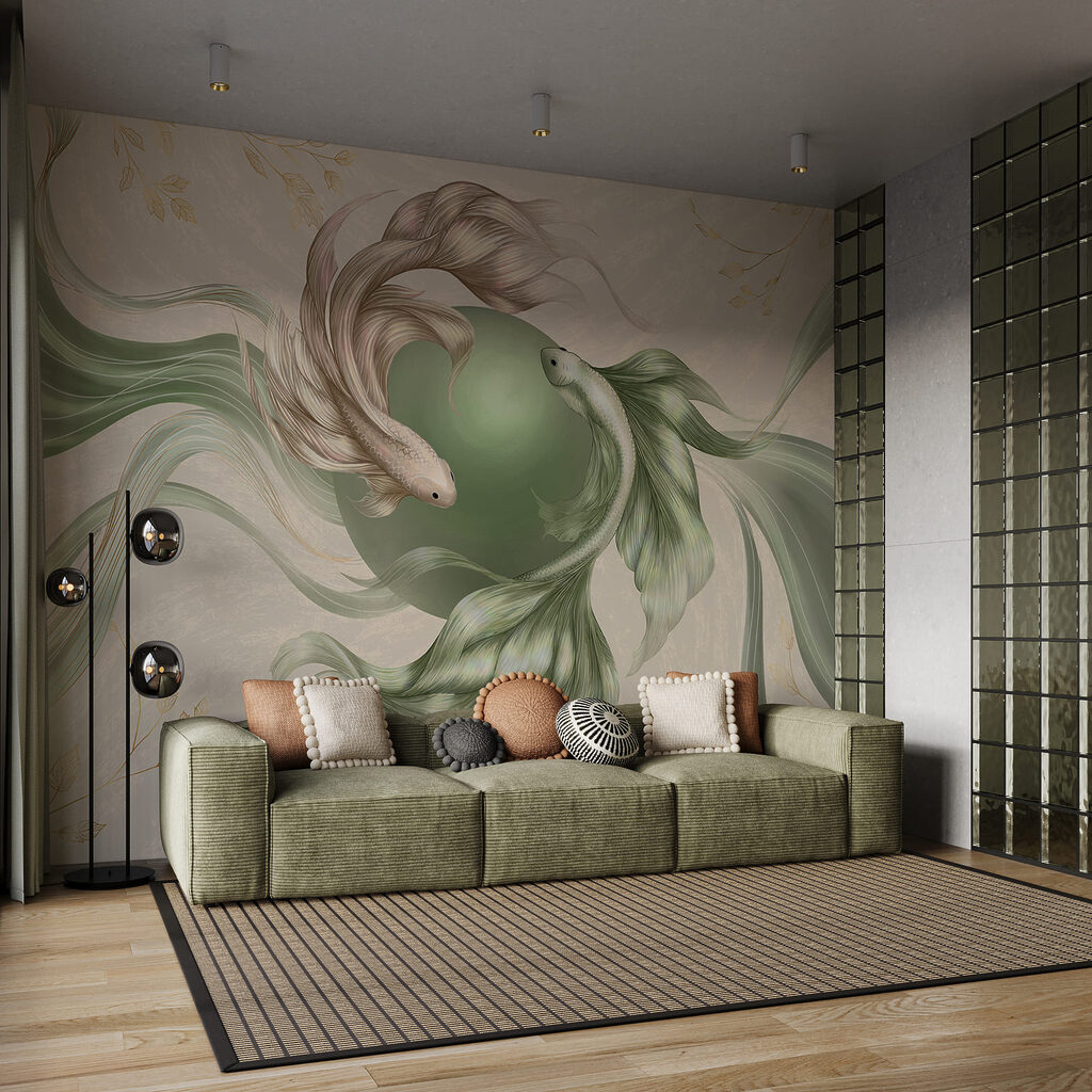 Fish around a circle — interior 1