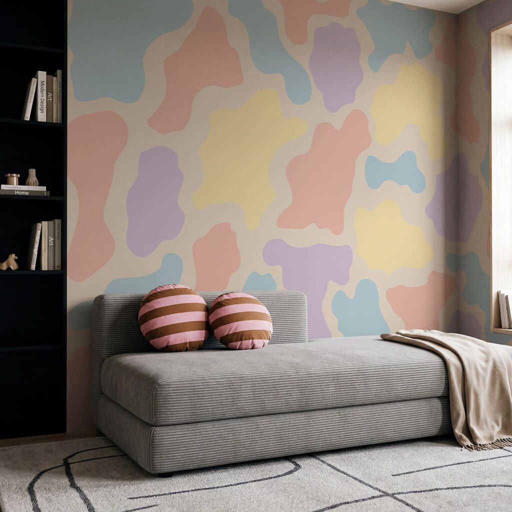 Soft flowing patches — interior 3