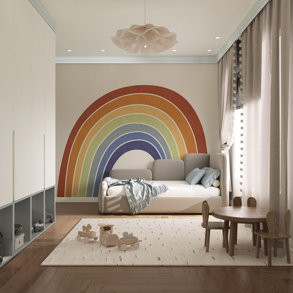 Rainbow bands — interior 2