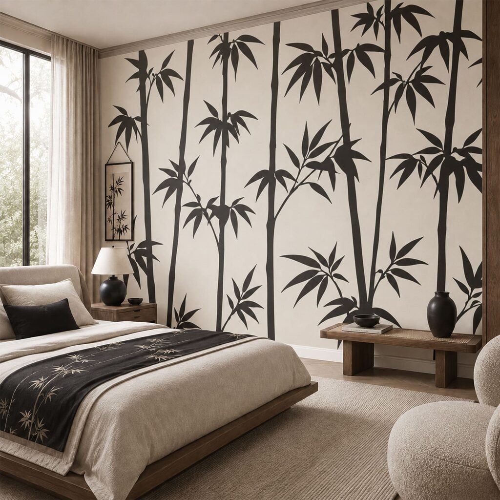 Slim bamboo stems — interior 1