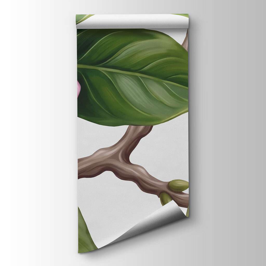 Pink magnolia branch — product view