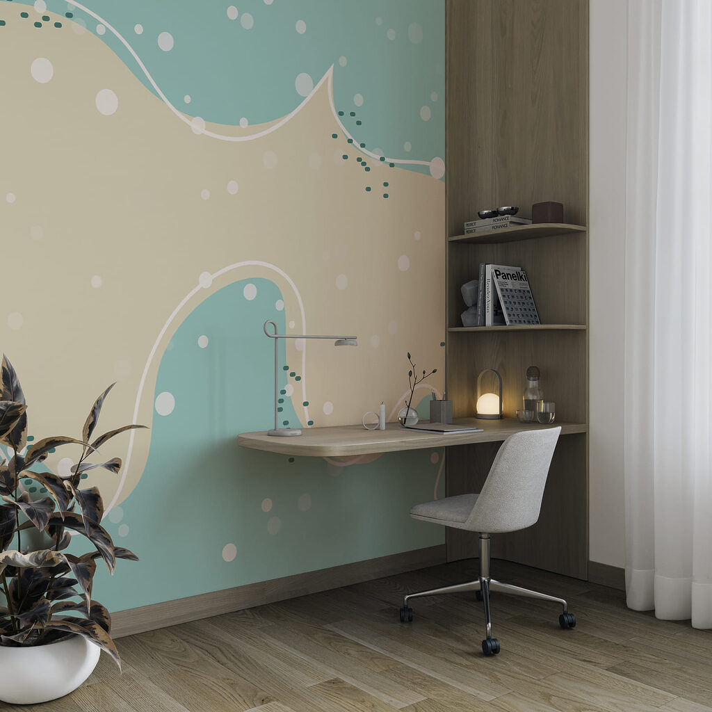 Soft shape with dots — interior 3
