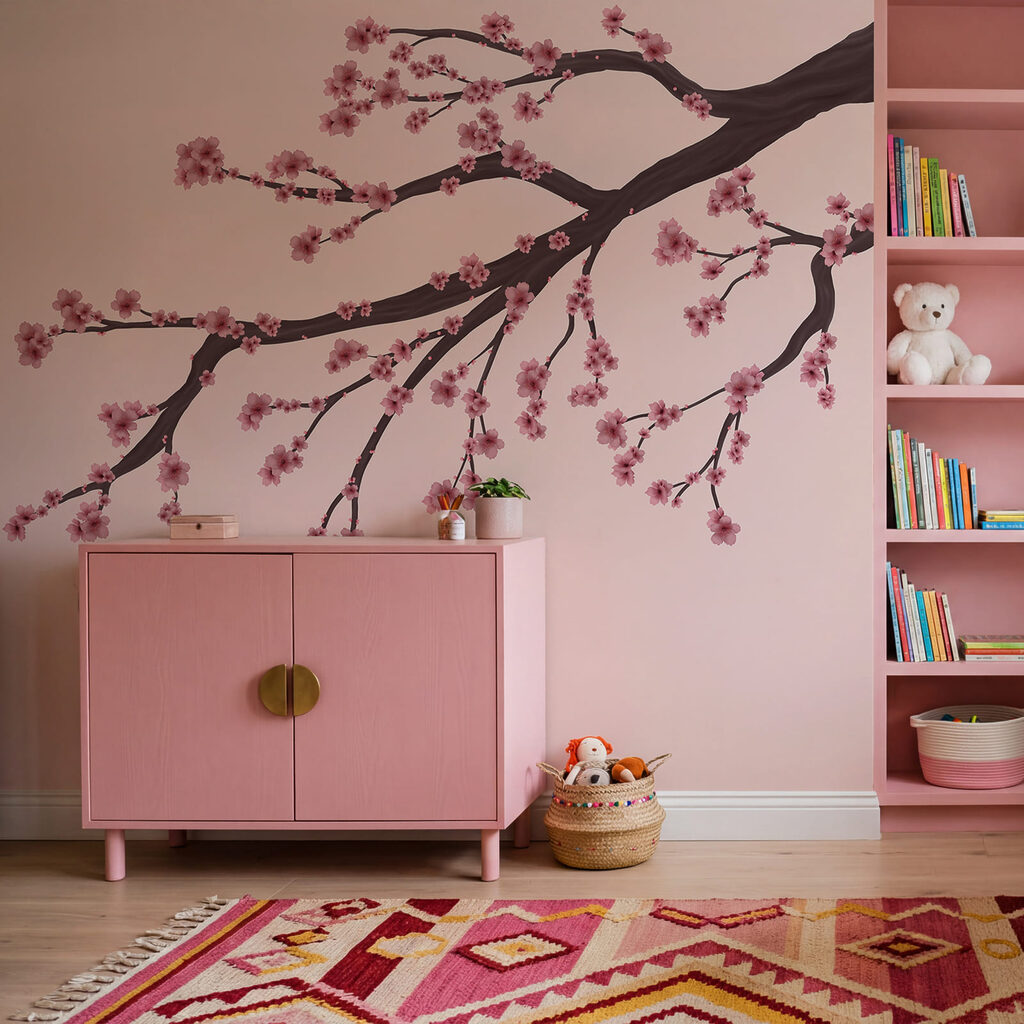 Blossom branch reaching out — interior 2