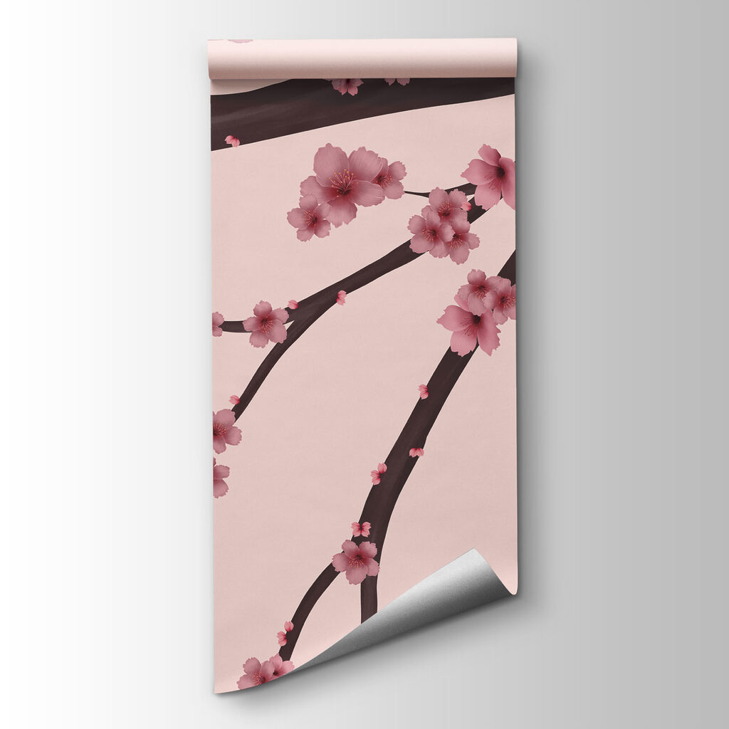 Blossom branch reaching out — product view