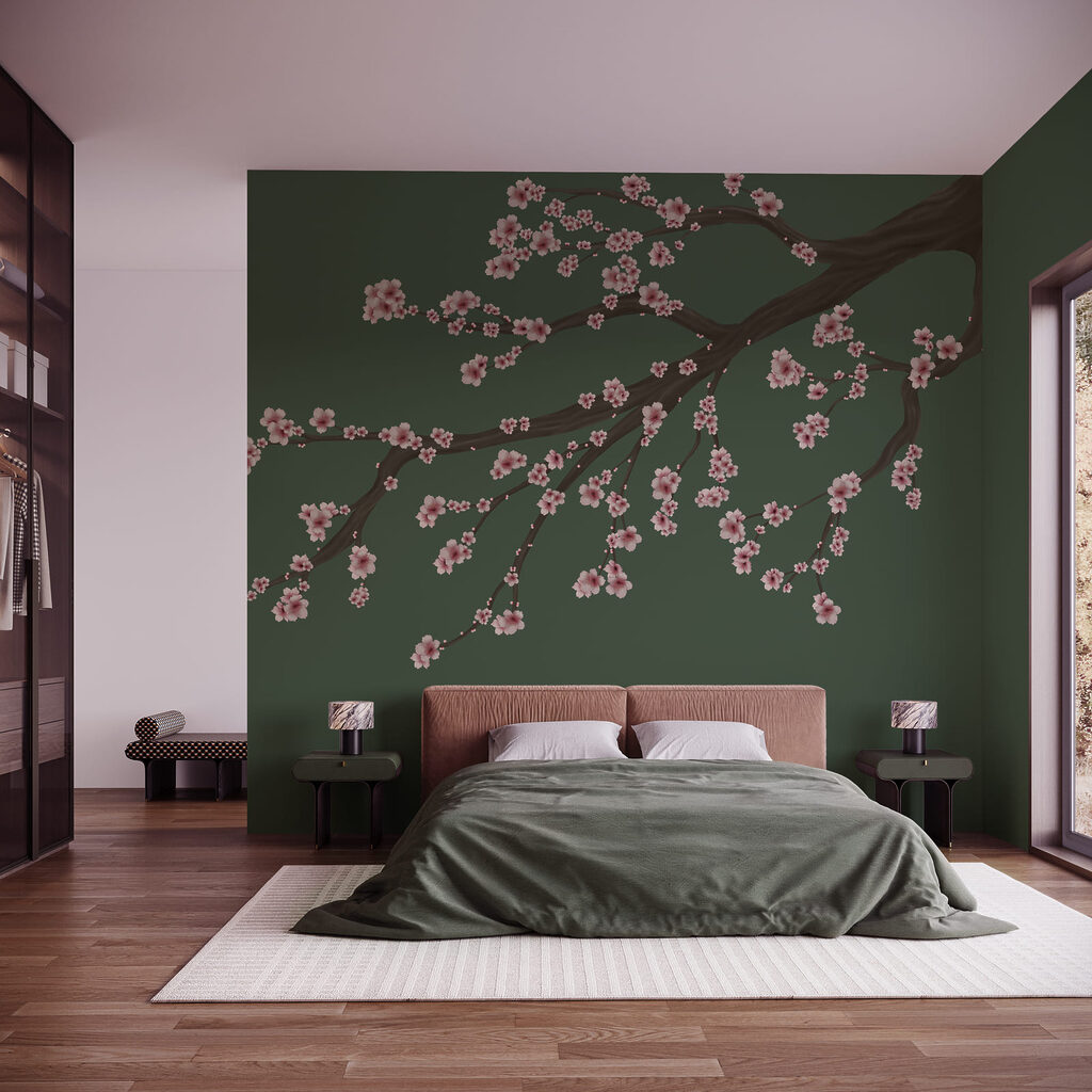 Cherry Blossom Bough in an interior