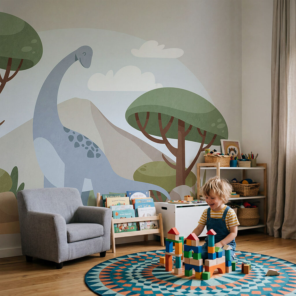 Dinosaur among the trees — interior 1