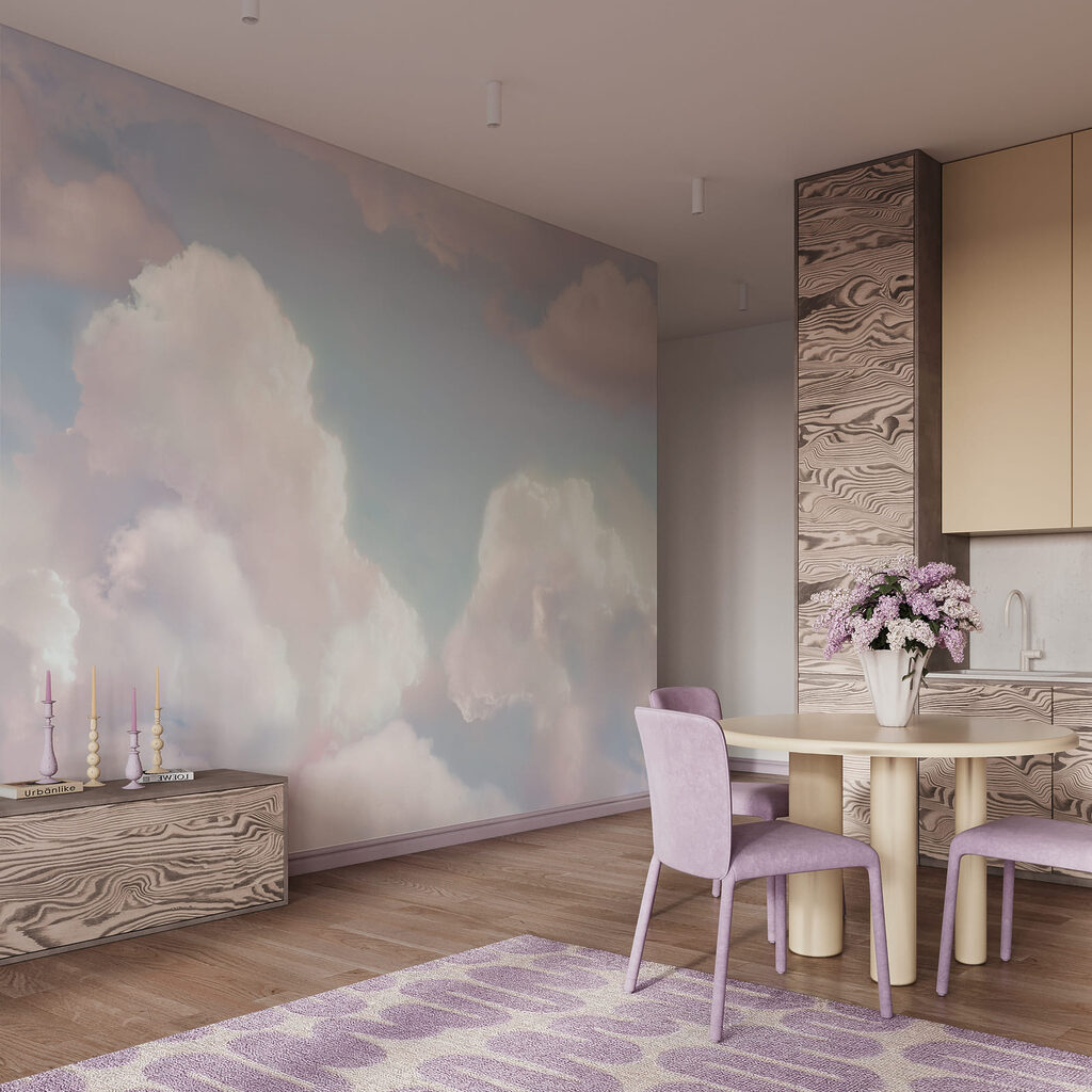Soft pastel clouds — interior 1