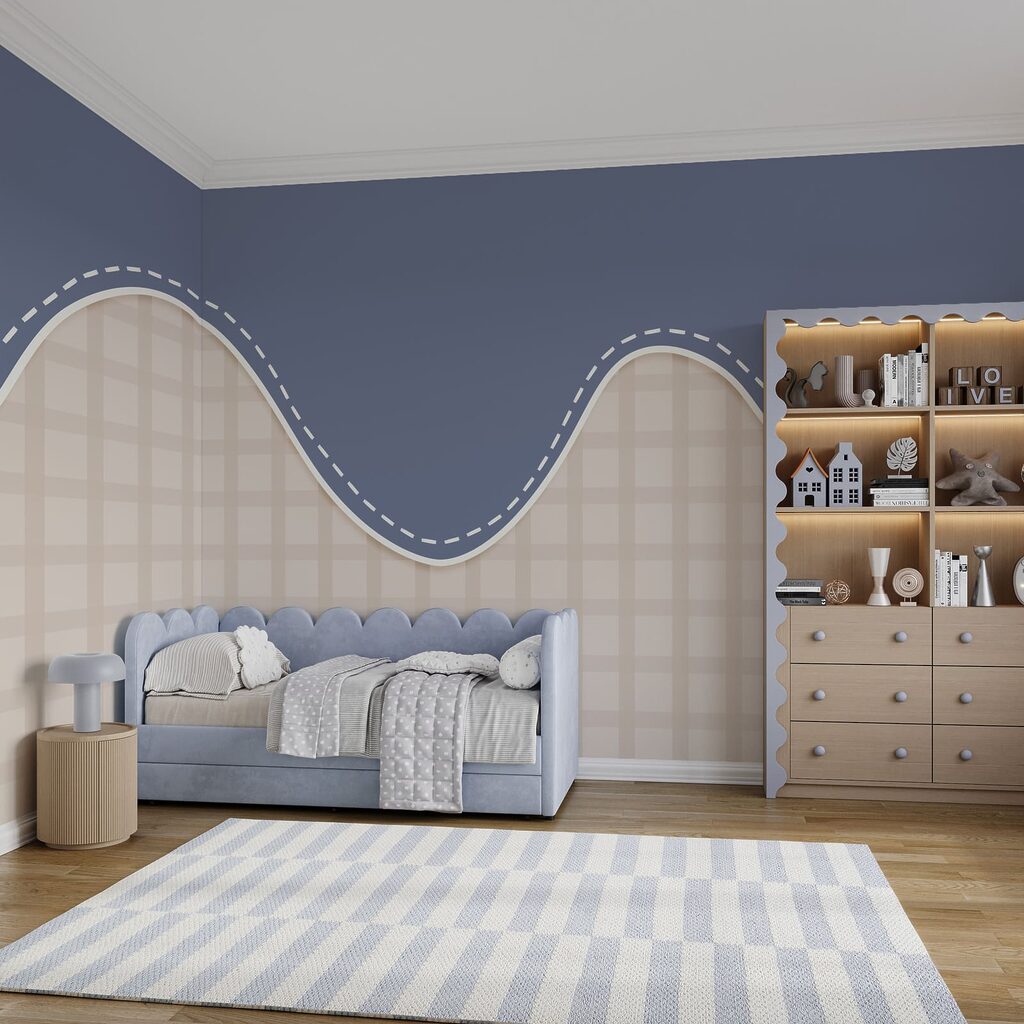 Diamonds under a wave — interior 3