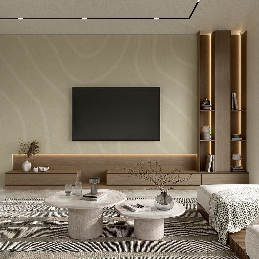 Light wavy bands — interior 2