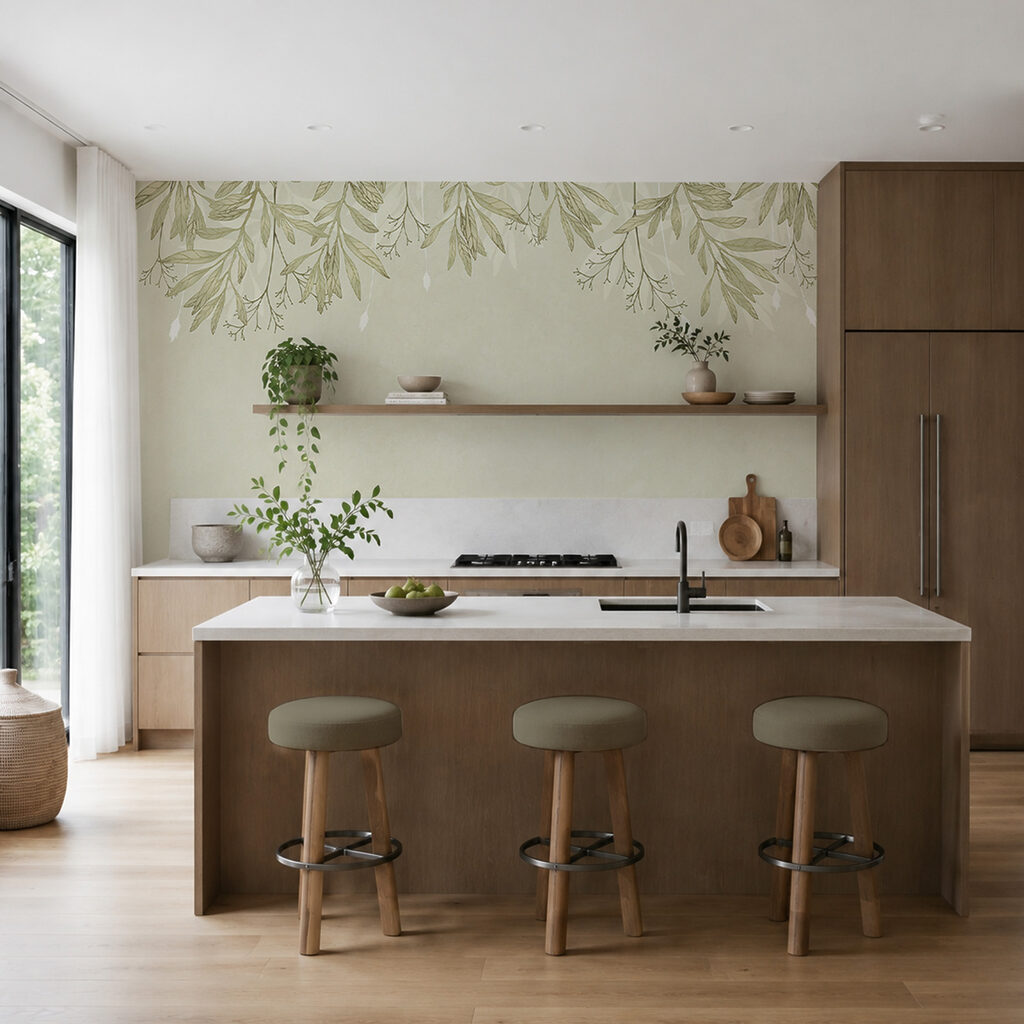Under the Leafy Boughs in an interior