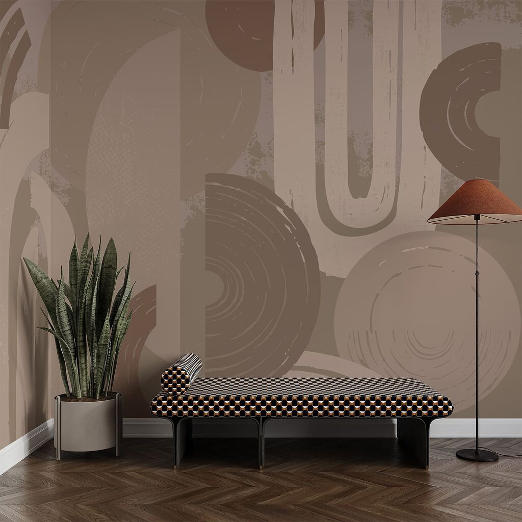 Earthy shapes with brushstrokes — interior 4