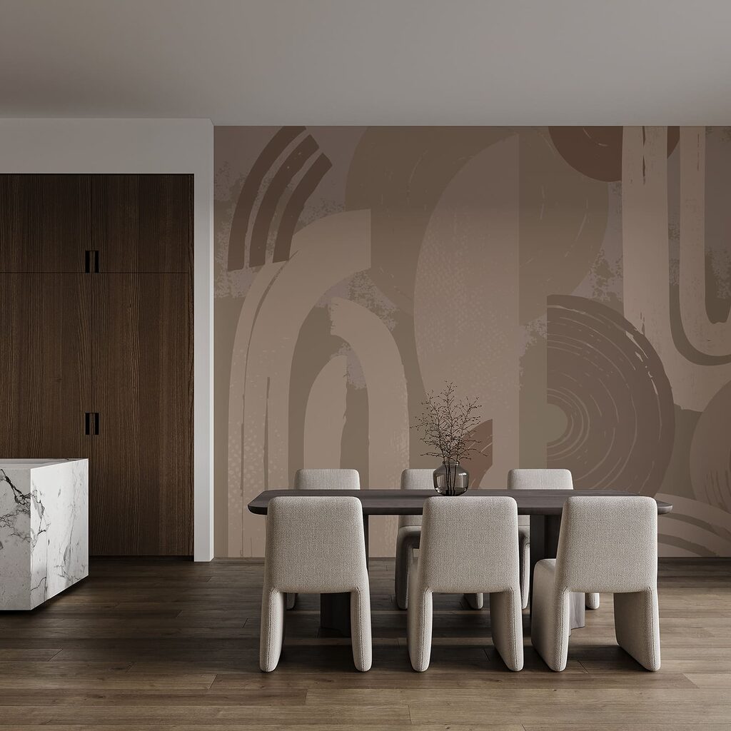 Earthy shapes with brushstrokes — interior 6