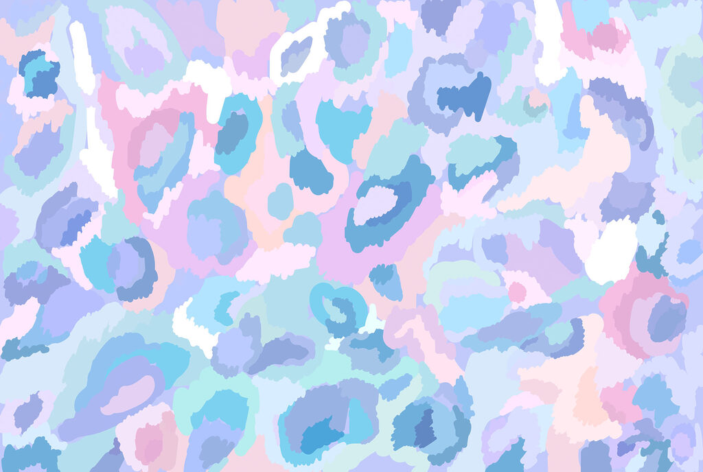 Leopard spots in pastel — full design