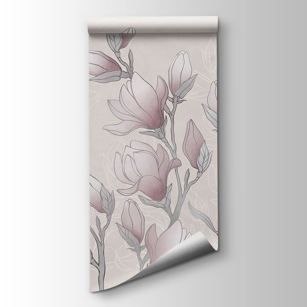 Blossom branch in lines — product view