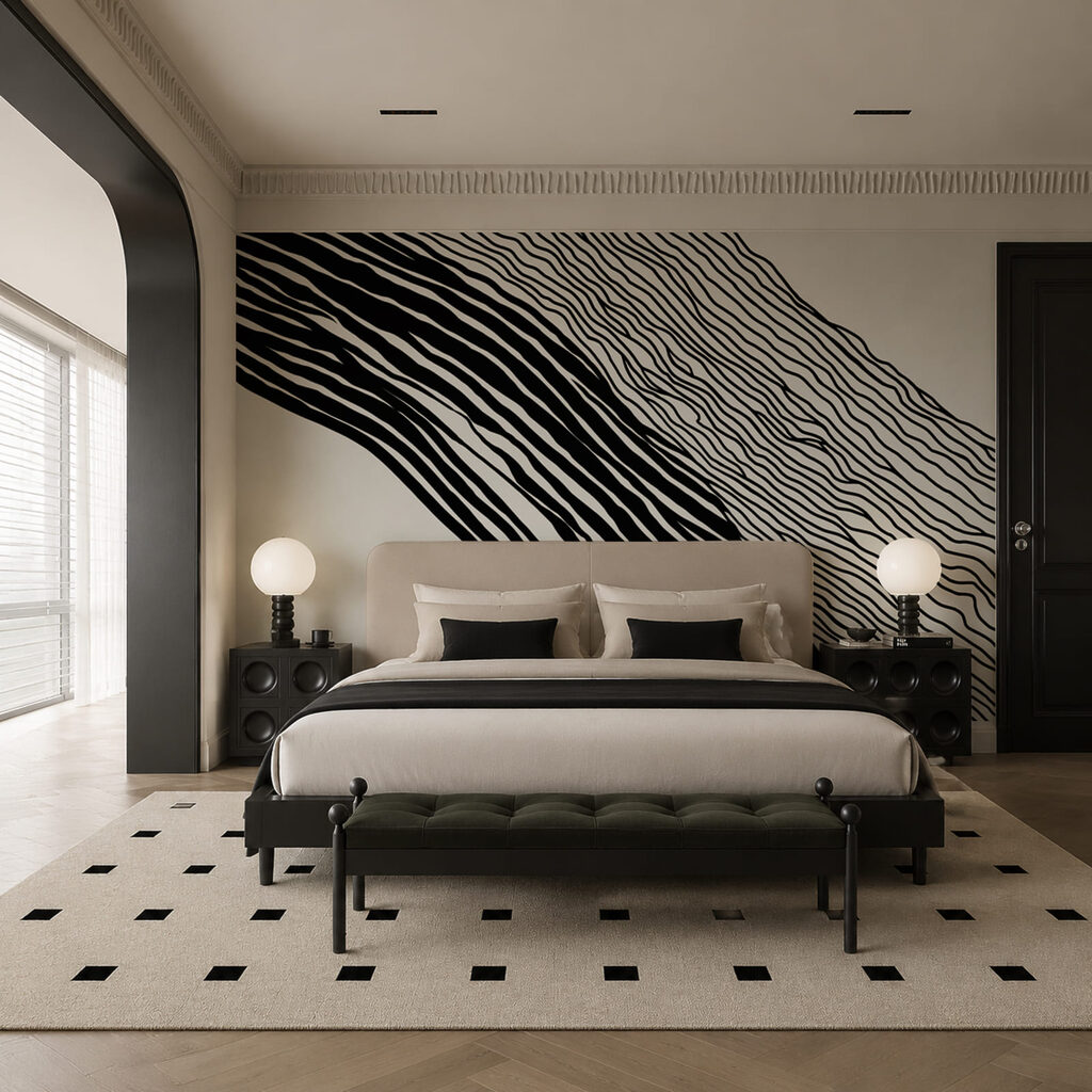 Diagonal wave of lines — interior 2