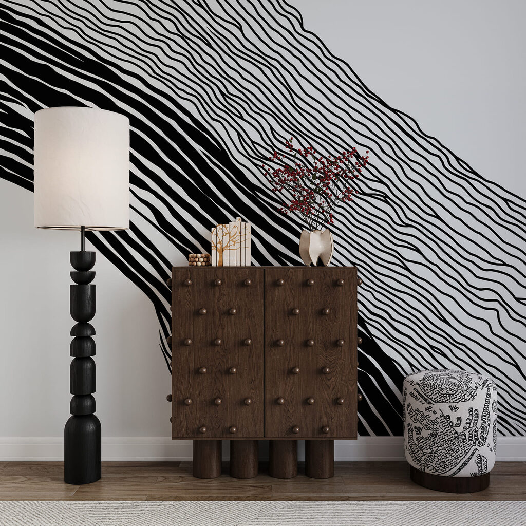 Diagonal wave of lines — interior 3