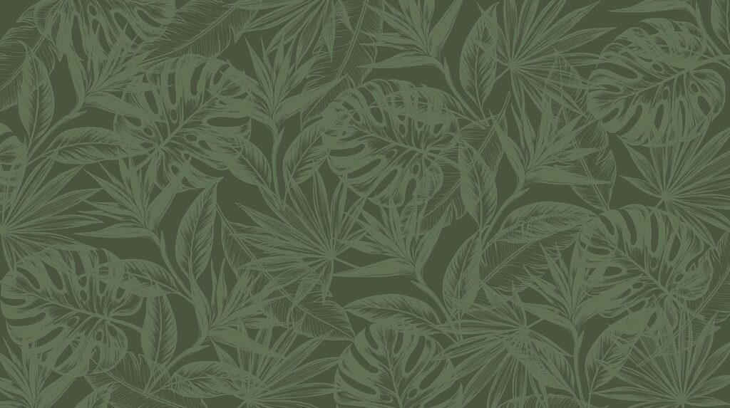 Fine tropical leaves — full design