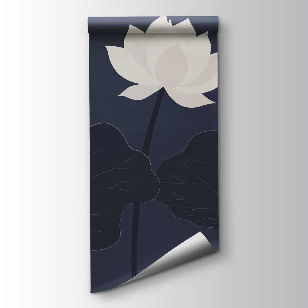 Lotus above round leaves — product view