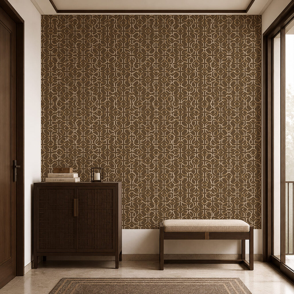 Fine vertical line ornament — interior 2