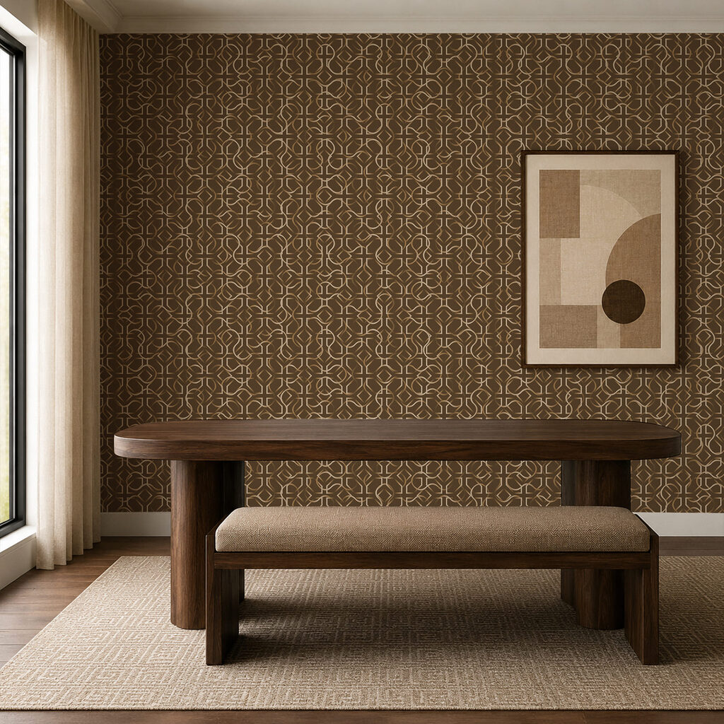 Fine vertical line ornament — interior 1