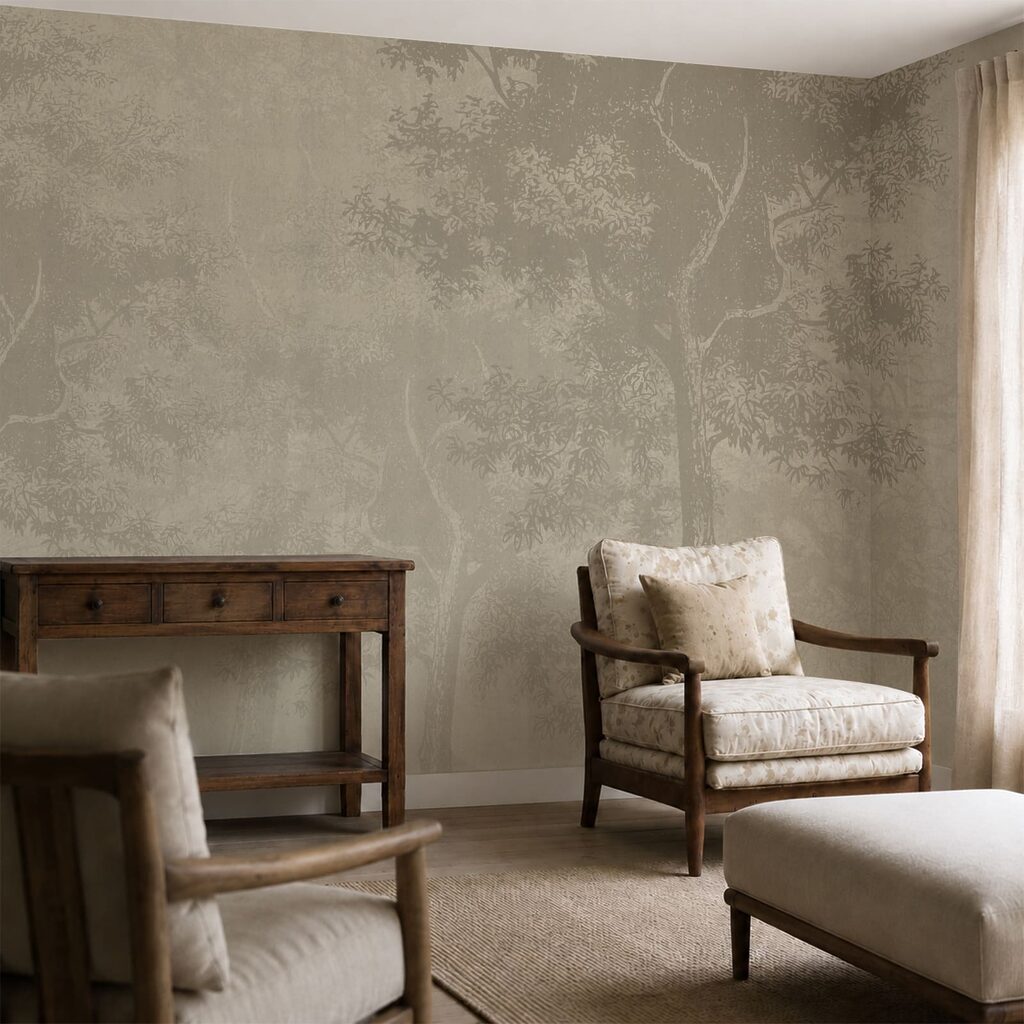 Woodland in soft mist — interior 2