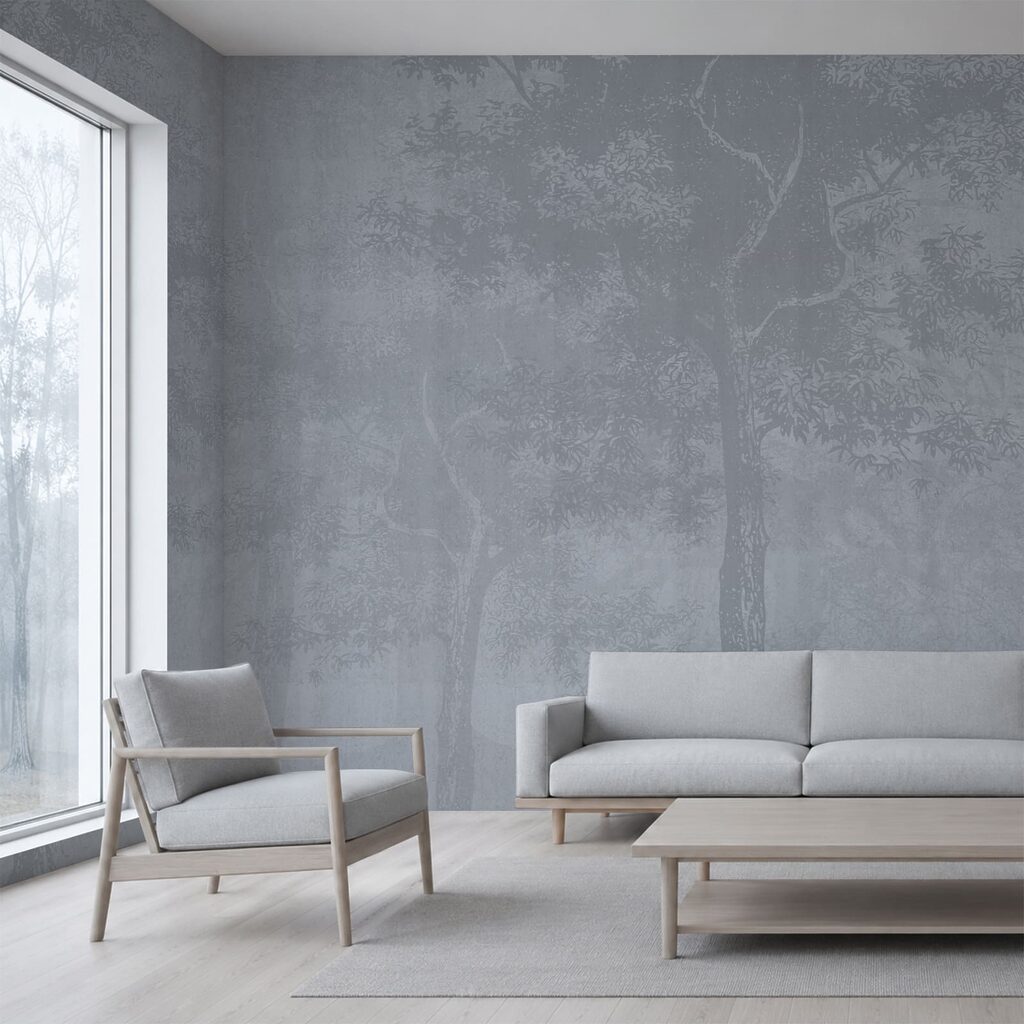 Trees Beyond the Mist in an interior