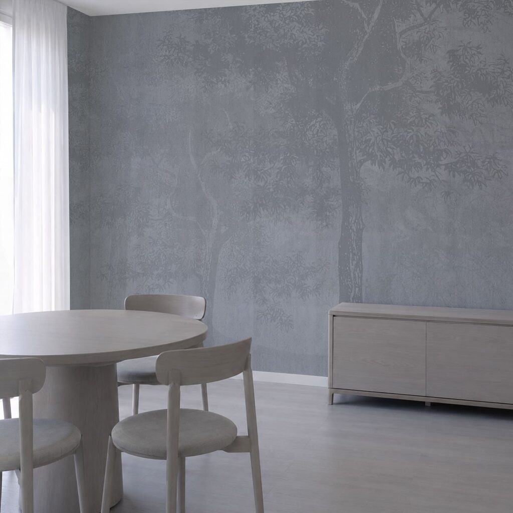 Trees Beyond the Mist in an interior