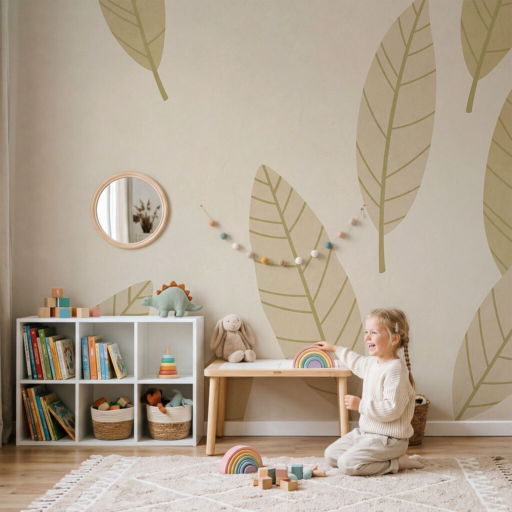 Scattered Leaf Shapes — interior 2