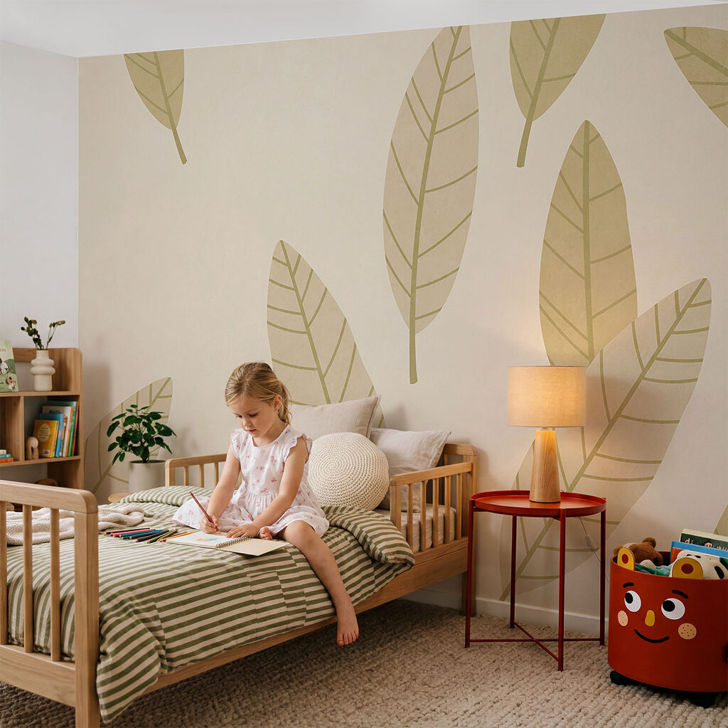 Scattered Leaf Shapes in an interior