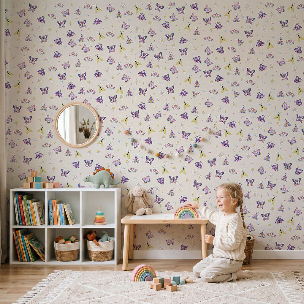 Tiny butterflies and flowers — interior 1