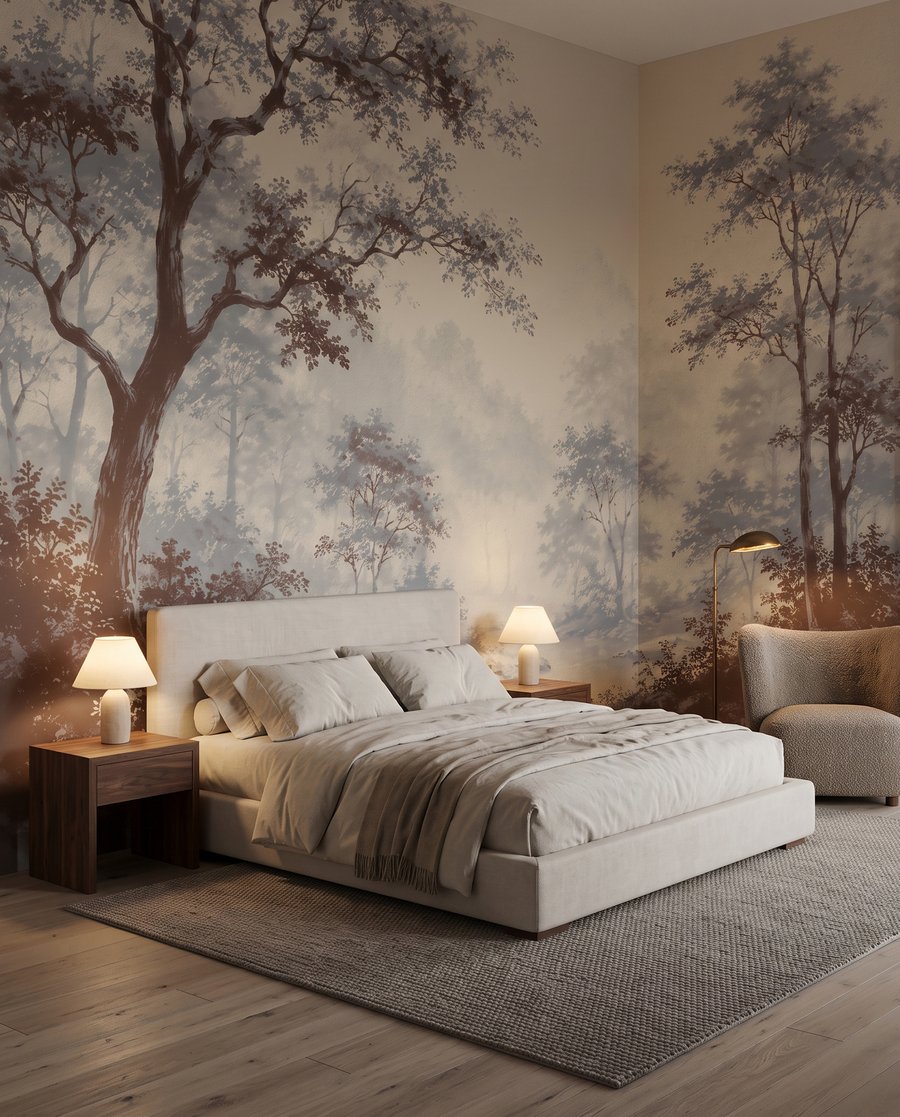 Trees along a path — interior 1